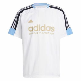 T-shirt à manches courtes homme Adidas Tiro Nations Blanc