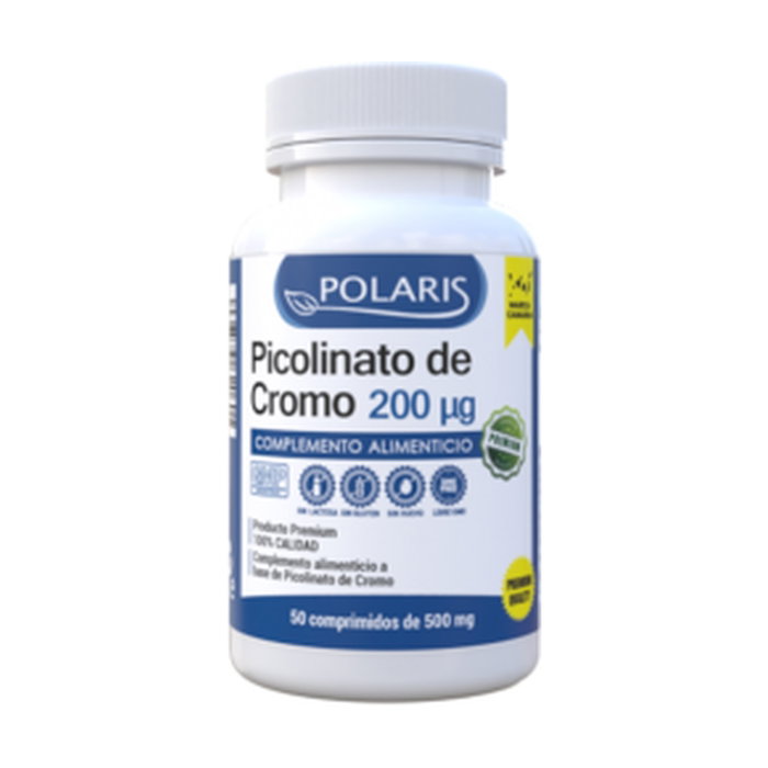 Polaris Picolinato de cromo 200 mcg, 50 comprimés Polaris Picolinato de cromo 200 mcg, 50 comprimés