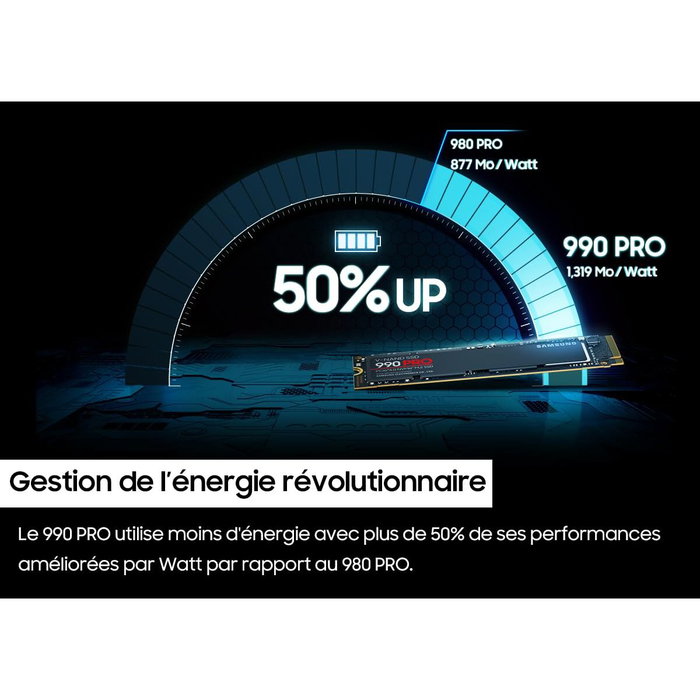 Disque dur Samsung 990 PRO 4 TB SSD