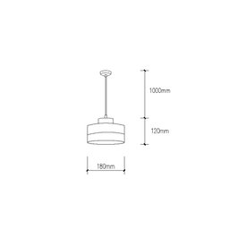 Lampe À Suspension Rylie en métal et bois