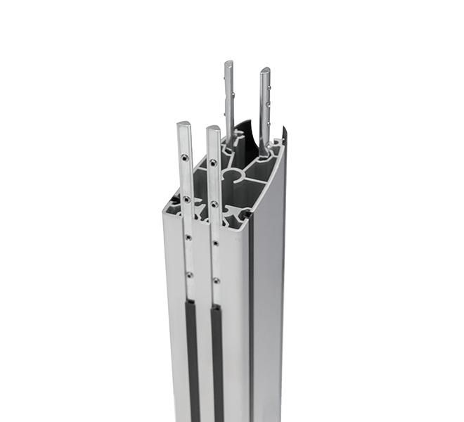 B-Tech BT8380 - Support de colonne verticale en aluminium de 60 cm, noir - Pour système X, installation vidéomur et gestion de câbles