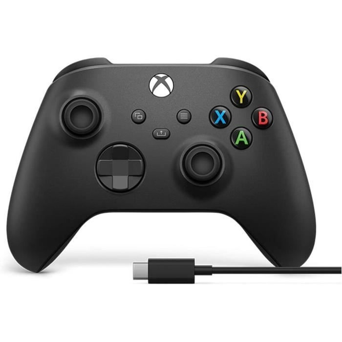 Manette Xbox One + Câble pour PC XBOX EP2-29944 Noir