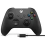 Microsoft Manette sans fil Xbox avec câble USB-C inclus - Noir - Design ergonomique