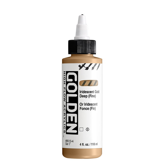 Golden Golden High Flow Couleurs Acryliques Or Iridescent Sombre (Fin) 118 ml Golden Golden High Flow Couleurs Acryliques Or Iridescent Sombre (Fin) 118 ml