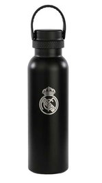 SAFTA Gourde isotherme Real Madrid 600 ml - 2ème équipement 24/25 - Dimensions : 25x7.3x7.3 cm