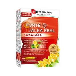 Forté Pharma Jale Real Energía+ Ampollas 20 u Gelée Royale Pollen Maté Acérola Sans Sucre