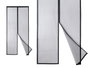 IBERGARDEN Moustiquaire Magnétique pour Porte 90x210cm Noir