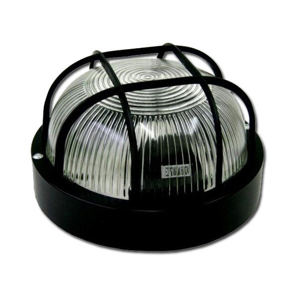 Applique murale ronde noire 60W E-27 Ø18,5 cm 14023 Applique murale ronde noire 60W E-27 Ø18,5 cm 14023