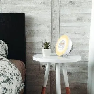 CGV CR ARUNA - Radio réveil simulateur d'aube et crépuscule avec ambiances lumineuses - DAB+, FM, Web