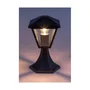 RABALUX RAB-7148 Paravento - Lampe de jardin extérieure en aluminium noir avec abat-jour en verre, IP44, douille E27, Hauteur 29 cm