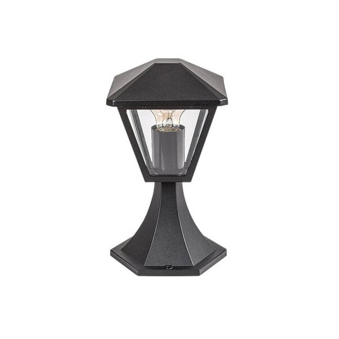 RABALUX Balise extérieure Paravento 1xE27 IP44 Aluminium Noir Verre Transparent RAB-7148