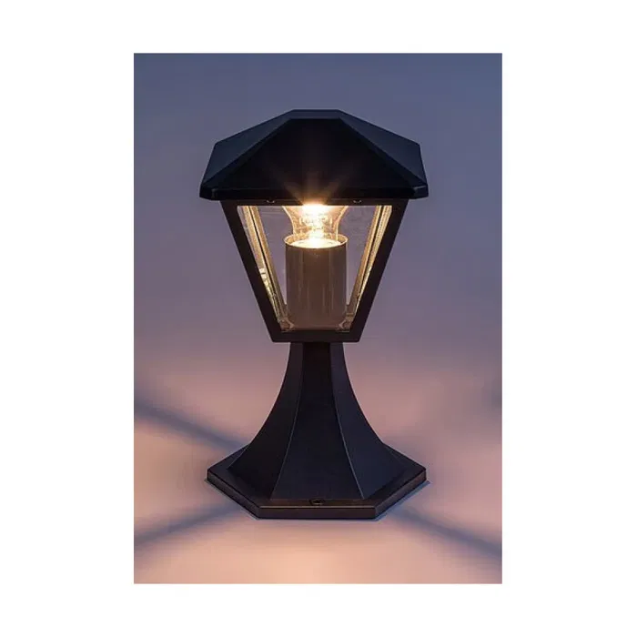 Rabalux Paravento Lampe d'extérieur 1xE27 IP44 Noir Aluminium Verre Transparent RAB-7148