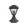 RABALUX Balise extérieure Paravento 1xE27 IP44 Aluminium Noir Verre Transparent RAB-7148
