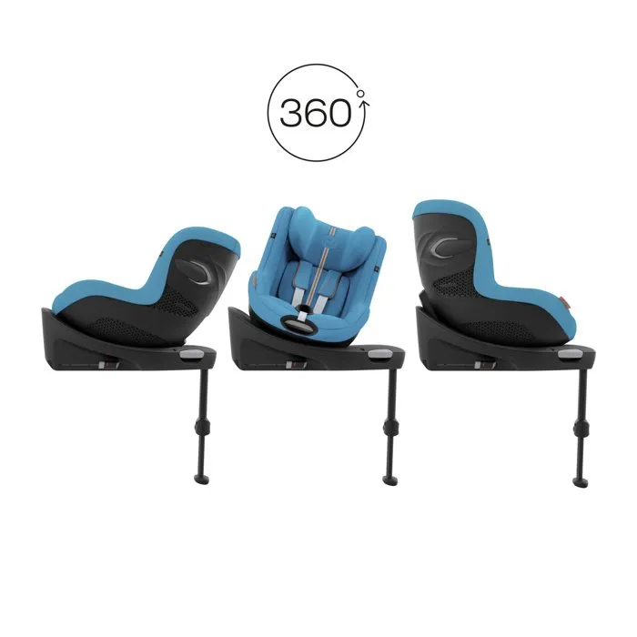 Cybex Siège auto rotatif 360° Sirona G i-Size PLUS - Groupe 0+/1 (Naissance à 4 ans, 61-105 cm, 0-19 kg) - Blue
