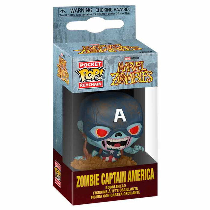 Funko Présentoir 12 Porte-clés Pocket POP! Marvel Zombies Captain America Funko Présentoir 12 Porte-clés Pocket POP! Marvel Zombies Captain America