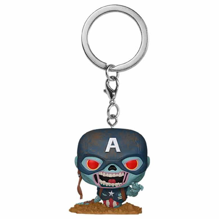 Funko Présentoir 12 Porte-clés Pocket POP! Marvel Zombies Captain America Funko Présentoir 12 Porte-clés Pocket POP! Marvel Zombies Captain America