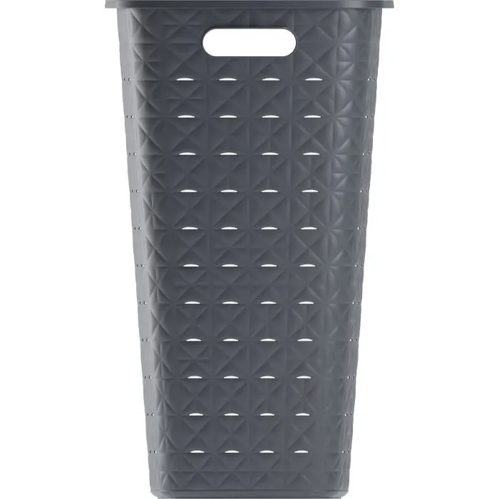 Curver Corbeille à Linge Softex 56L - 70% Matériaux Recyclés - 59 x 43 x 34 cm - Gris Curver Corbeille à Linge Softex 56L - 70% Matériaux Recyclés - 59 x 43 x 34 cm - Gris
