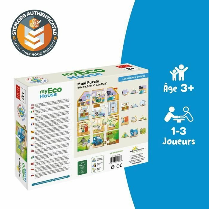 Adventerra My Eco House - Puzzle Montessori de construction