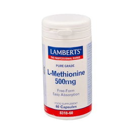 LAMBERTS L-Metionine 500 mg, 60 capsules