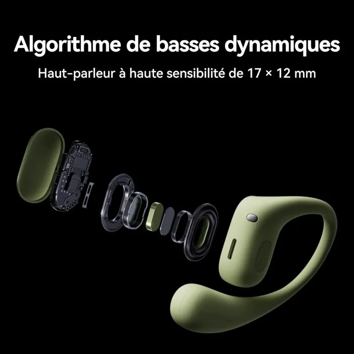 Huawei FreeArc - Écouteurs sans fil intra-auriculaires Bluetooth avec audio dynamique - Gris - Confort longue durée