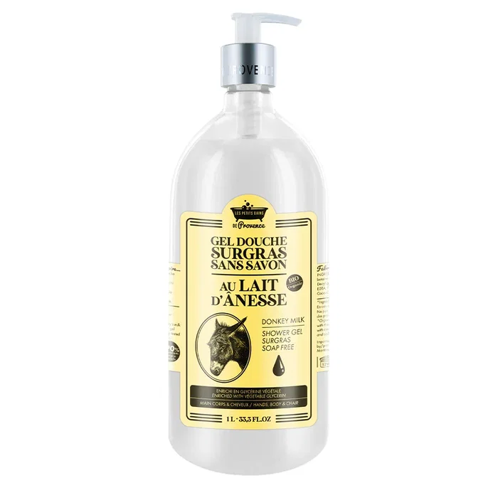 Les Petites Bains de Provence Gel Douche au Lait d'Ânesse 1000 ml Les Petites Bains de Provence Gel Douche au Lait d'Ânesse 1000 ml