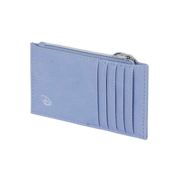 Karactermania - Porte-cartes et porte-monnaie slim Lilo et Stitch en acier - 5 compartiments pour cartes, 1 pour monnaie - PVC/polyester - Dimensions : 0,5 x 14 x 8 cm - Bleu