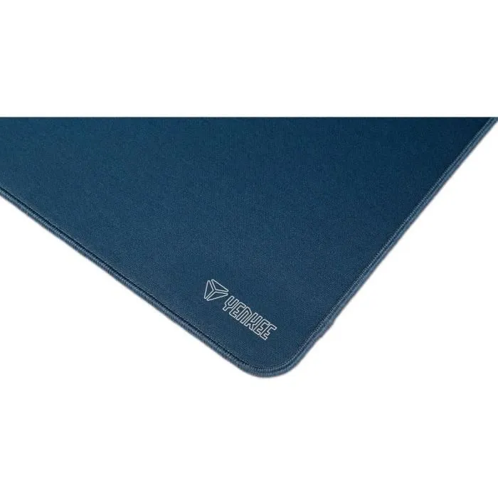 Yenkee YPM 9040BE - Tapis de souris de bureau XXL en coton 900x400mm (90x40 cm) - Surface anti-dérapante, bords renforcés