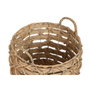 Home ESPRIT Set de 3 paniers en métal et jacinthe d'eau Naturel