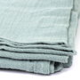 Home Deco Factory Plaid en gaze de coton vert 120x150 cm