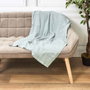 Home Deco Factory Plaid en gaze de coton vert 120x150 cm