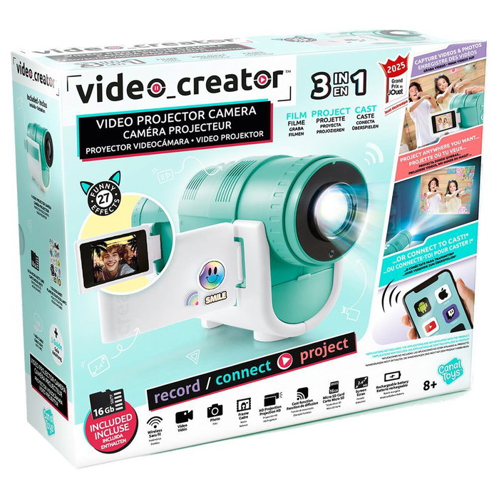 Canal Toys Caméra Projecteur 3 en 1 Video Creator CLK 039