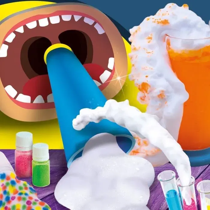 Lisciani I'm a Genius Laboratoire scientifique - Science des mousses - Pistolet à mousse - 15 expériences ludiques