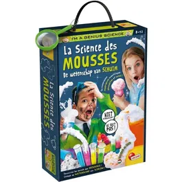 Lisciani I'm a Genius Laboratoire scientifique - Science des mousses - Pistolet à mousse - 15 expériences ludiques