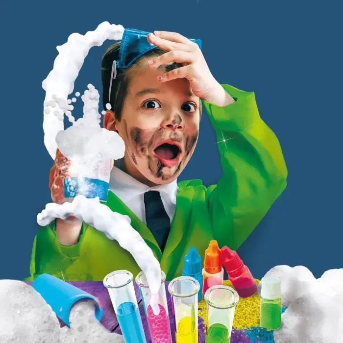 Lisciani I'm a Genius Laboratoire scientifique - Science des mousses - Pistolet à mousse - 15 expériences ludiques