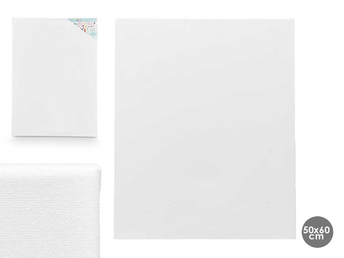 Pincello Lienzo Blanc 50 x 70 cm Toile pour Peinture Châssis en Bois (Set de 18) Pincello Lienzo Blanc 50 x 70 cm Toile pour Peinture Châssis en Bois (Set de 18)