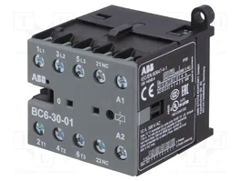 ABB BC6 Contacteur 3-pôles 24VDC 9A NO x3 NC