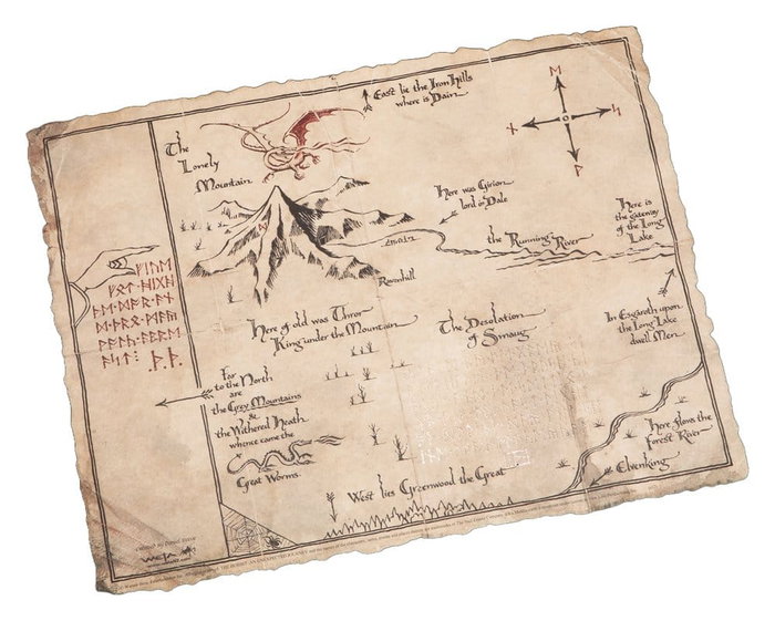 Weta Workshop Le Hobbit Impression Art Print Thorin's Map 40 x 30 cm Weta Workshop Le Hobbit Impression Art Print Thorin's Map 40 x 30 cm
