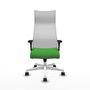 Piqueras y Crespo Chaise de Bureau Albacete XL Vert et Blanc