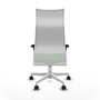 Piqueras y Crespo Chaise de Bureau Albacete XL Vert et Blanc