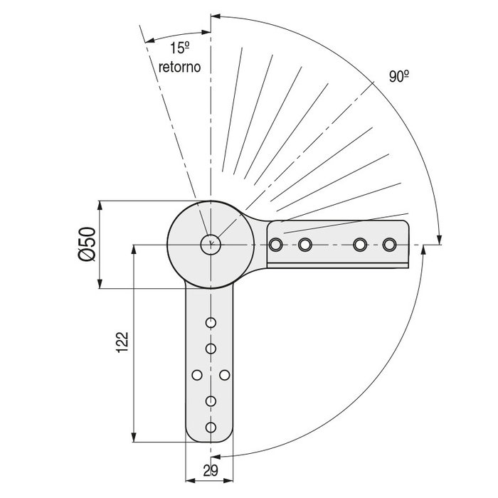 Q&Q DUALI - Jeu de 2 ressorts à boudin pour canapé, mouvement automatique 90°-180°, 10 positions + retour, mécanisme anti-hilos zincé, fixation directe