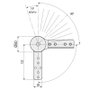 Q&Q DUALI - Jeu de 2 ressorts à boudin pour canapé, mouvement automatique 90°-180°, 10 positions + retour, mécanisme anti-hilos zincé, fixation directe