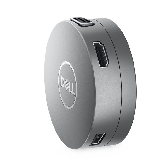 Dell DA310 - Adaptateur USB-C 7-en-1 Multiport Compact avec Passerelle 90W - 2 x USB-A 3.2, USB-C 3.2, HDMI 2.0, DisplayPort, VGA, RJ-45 - Pour Ordinateur Portable