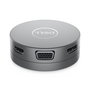 Dell DA310 - Adaptateur USB-C 7-en-1 Multiport Compact avec Passerelle 90W - 2 x USB-A 3.2, USB-C 3.2, HDMI 2.0, DisplayPort, VGA, RJ-45 - Pour Ordinateur Portable