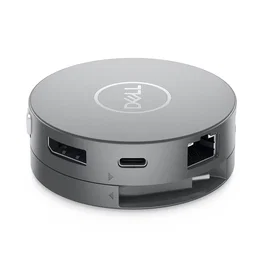Dell DA310 - Adaptateur USB-C 7-en-1 Multiport Compact avec Passerelle 90W - 2 x USB-A 3.2, USB-C 3.2, HDMI 2.0, DisplayPort, VGA, RJ-45 - Pour Ordinateur Portable