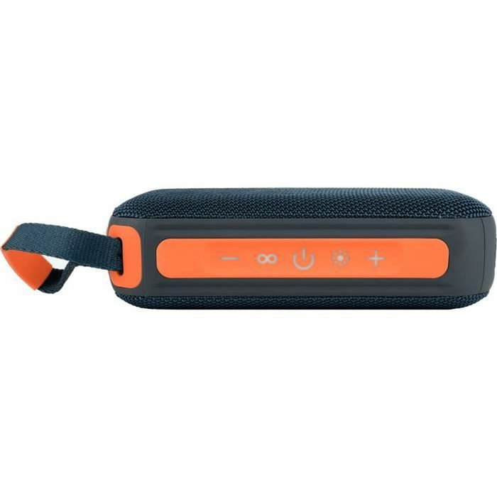 Bigben Party Enceinte Bluetooth Lumineuse Bleu et Orange