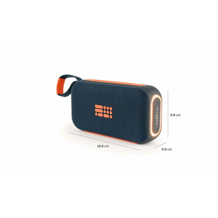 Bigben Party Enceinte Bluetooth Lumineuse Bleu et Orange
