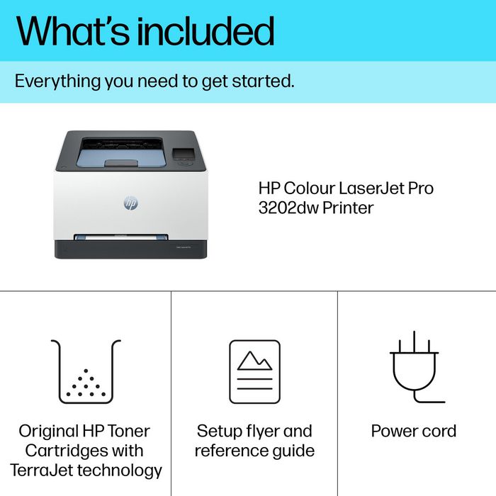 HP Color LaserJet Pro 3202dw - Imprimante Laser Couleur Professionnelle sans fil avec Impression Recto-Verso Rapide jusqu'à 25 ppm