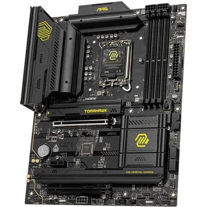 MSI MAG B860 TOMAHAWK WiFi Carte mère ATX LGA 1851 Intel Core Ultra (Série 2), DDR5, 5 Gigabit Ethernet, Wi-Fi 7, M.2, RAID