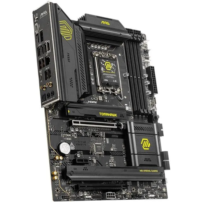 MSI MAG B860 TOMAHAWK WiFi Carte mère ATX LGA 1851 Intel Core Ultra (Série 2), DDR5, 5 Gigabit Ethernet, Wi-Fi 7, M.2, RAID