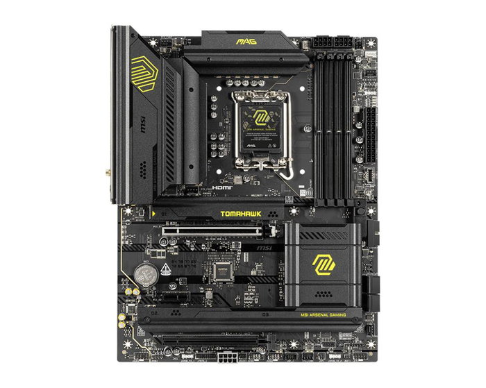 MSI MAG B860 Tomahawk WiFi (911-7E39-06S) Carte mère ATX - Socket LGA 1851, DDR5, PCIe 5.0, Wi-Fi 7, Bluetooth 5.4